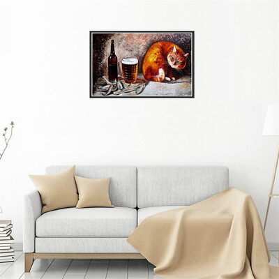 

Toponeto 5D Embroidery Paintings Rhinestone Pasted DIY Diamond Painting Cross Stitch