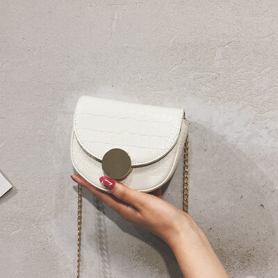 

Girls small bag new Korean fashion student chain shoulder Messenger bag saddle bag tide