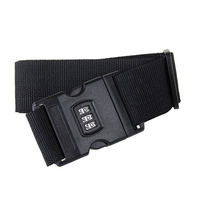 

JPGIF Adjustable Combination Luggage Suitcase Straps Travel Baggage Tie Down Belt Lock