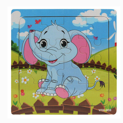 

Gotoamei Wooden Puzzle Educational Developmental Baby Kids Training Toy Christmas Gift