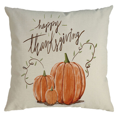 

〖Follure〗Thanksgiving Pillow Cover Pillowcases Decorative Home Decoration45x45cm