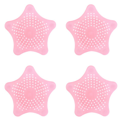 

〖Follure〗New Cute Home Living Floor Hair Stopper Bath Catcher Sink Strainer pink