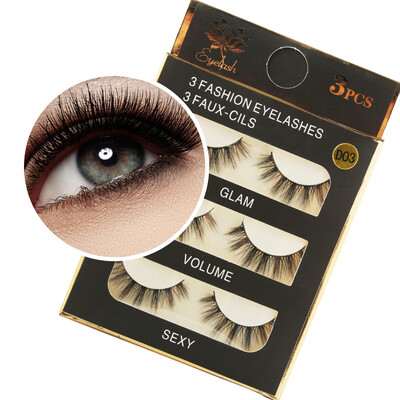 

〖Follure〗1 Box Luxury 3D False Lashes Fluffy Strip Eyelashes Long Natural Party