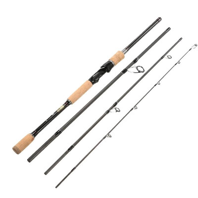 

4 Sections Carbon Fiber Portable Baitcasting Spinning Fishing Rod Medium Rod Fishing Pole for Saltwater&Freshwater