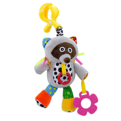 

Siaonvr Baby Infant Rattles Plush With Teether Cute Animal Hanging Bell Play Toys Doll