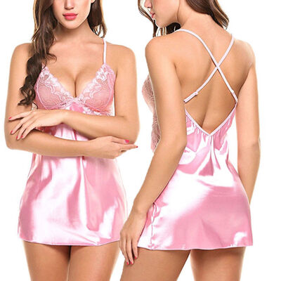 

Sexy-Lingerie-Sleepwear-Lace-Womens-G-string-Dress-Underwear-Babydoll-Nightwear