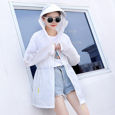 

Summer Light And All-round Outdoor Cycling Sunscreen Clothing Hooded Mask Long Section With Sun Protection Clothing