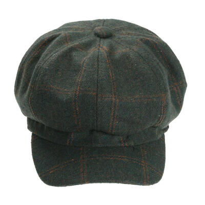 

Fall Winter Korean Art Vintage Beret Cap For Men Women Plaid Pumpkin Hat