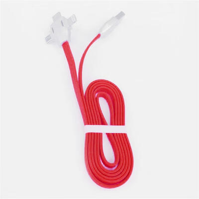 

3-in-1 Portable LED Luminous Line USB To Type-C Micro USB Lightning Charging Data Cable For IPhone Samsung Android Phones