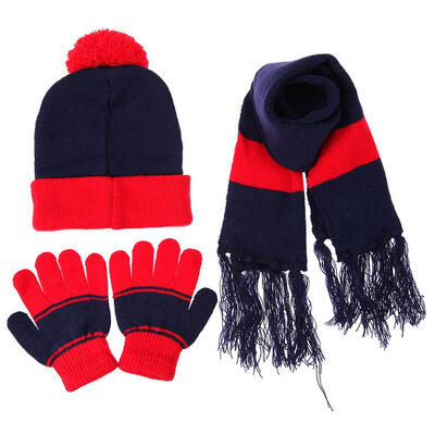 

3pcs Children Hat Scarf Gloves Set Warm Autumn Winter Baby Fashion Caps