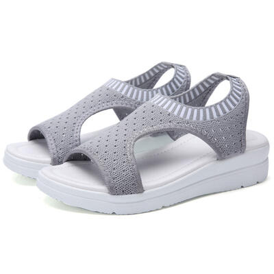 

Women Sandals 2019 New Female Shoes Woman Summer Wedge Comfortable Sandals Ladies Slip-on Flat Sandals Women Sandalias size35-43