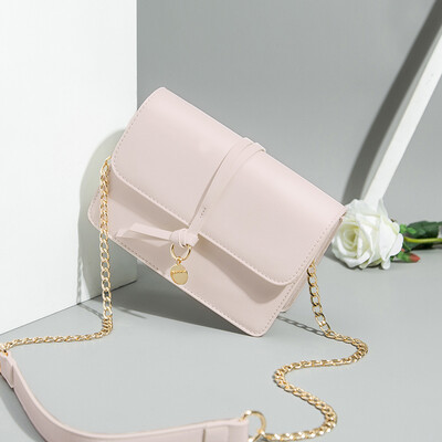 

On the new baby girl 2019 tide Korean version of Joker Messenger bag chain shoulder bag simple fashion small square bag
