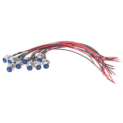 

10Pcs DC 12V Emergency Light Indicator Signal Light Turn Signal Indicator Light-emitting Diode Light Bulb