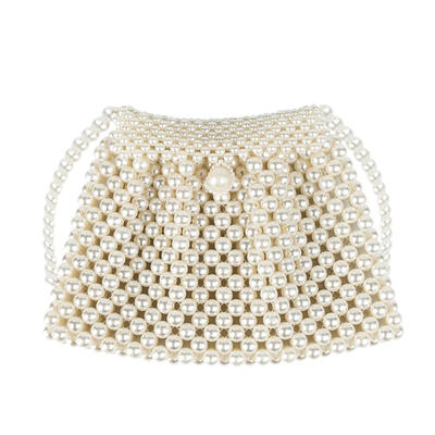 

Elegant Pearls Shoulder Handbags Women Casual Crossbody Beads Messenger Bag