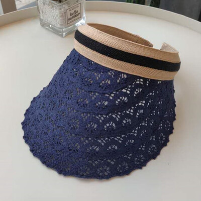 

Girl Visor Sun Beach Straw Empty Hat Female Sun Protection Visor