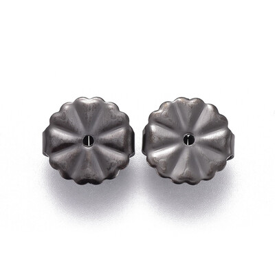 

304 Stainless Steel Ear Nuts Flower Gunmetal 105x45mm Hole 12mm