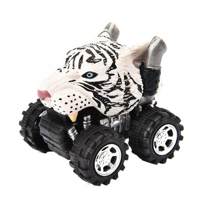 

Tailored Mini Vehicle Animal Pull Back Cars with Big Tire Wheel Creative Gifts for Kids