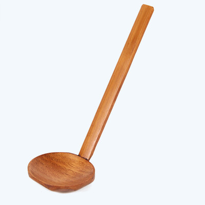 

Chinese Hotpot Noodles Soup Wooden Spoon Long Handle Spoon Kitchen