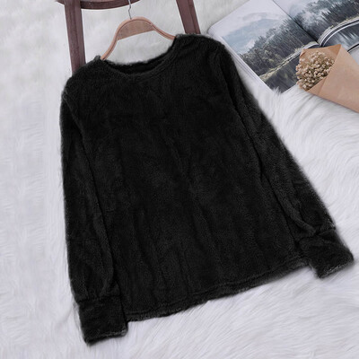 

Starmoon Womens Ladies Artificial Wool T-Shirt Blouses Tops Sweatshirt BGL