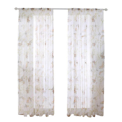 

Butterfly Printed Home Blackout Curtains Living Room Bedroom Windows Drapes