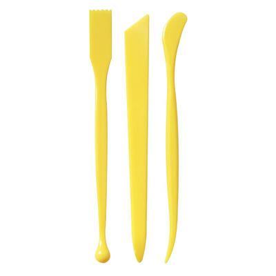 

3pcsSet Plastic Kids DIY Pottery Art Polymer Modeling Clay Sculpting Tools