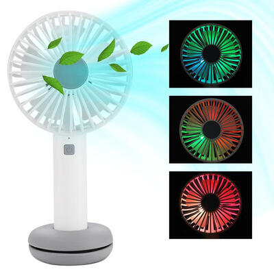 

Greensen Night Light Handheld Fan Household Desktop Outdoor Portable Mini Fan USB Powered