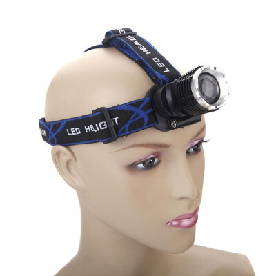 

LED Headlight Headlamp 3-Mode 2000LM Zoomable Adjustable Light for Camping Hiking with Car Charger