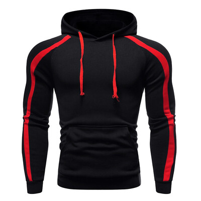 

Toponeto Men Autum Winter Long Sleeve Hooded Sweatshirt Printed Outwear Tops Blouse
