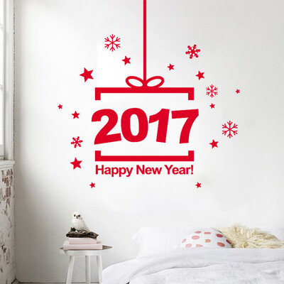 

〖Follure〗New Year 2017 Merry Christmas Wall Sticker Home Shop Windows Decals Decor