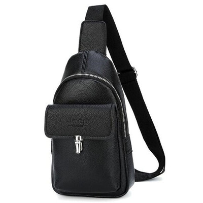 

JEEP BULUO Men Chest Sling Bags Famous Brand Fashion Mans Bag Leather Cross body Shoulder Bags High Quality Drop Shipping