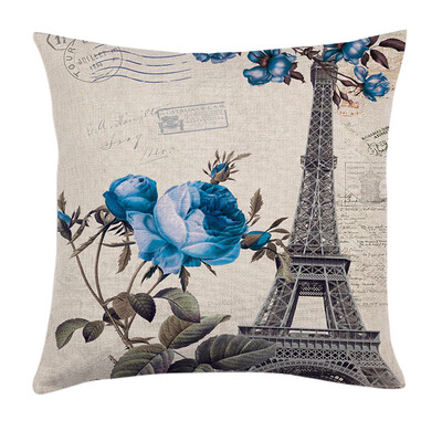 

Gobestart Home Bed Decor Linen Square Decorative Throw Pillow Case Cushion Cover