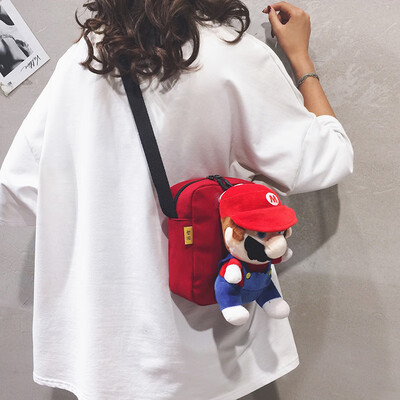 

Mini bag female 2019 new Korean version of the wild cute slung shoulder bag net red ocean cartoon canvas bag