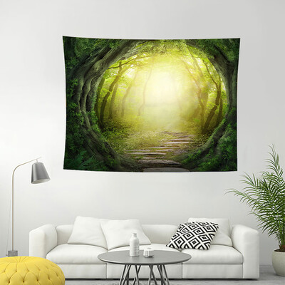 

Gobestart New Green Tapestry Living Room Bedroom Decorative Painting