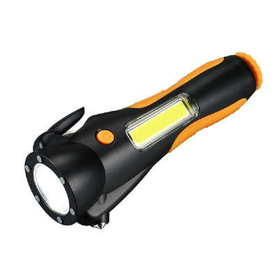 

Vislone Multi-function COB LED Flashlight Safety Emergency Flashlight Super Bright for Camping Hiking Backpacking Fishing
