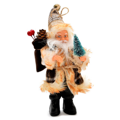 

Christmas Surprise Gift Flannel Santa Claus Figurine In Various Poses Santa Claus Christmas Decor Ornaments Tree Decoration