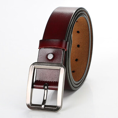

Trend retro Men belt high quality Alloy pin buckle solid color belt business affairs Men casual belt 120 cm