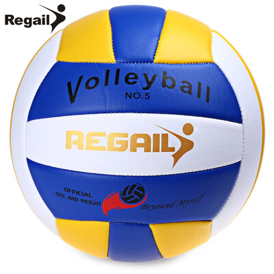 

Regail Size 5 PU Foam Leather Volleyball Indoor Outdoor Match Training Ball
