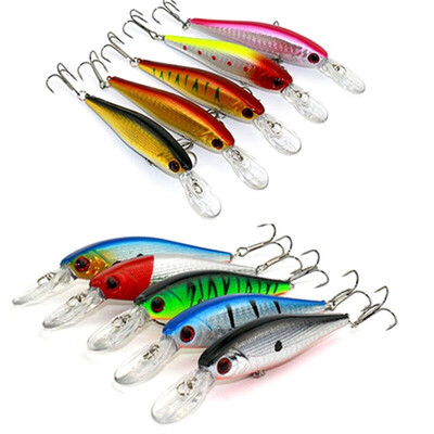 

Saidsome Lot 10pcs Kinds of Fishing Lures Crank baits Hooks Minnow Baits Tackle Metal Ho fishing bait fishing lure