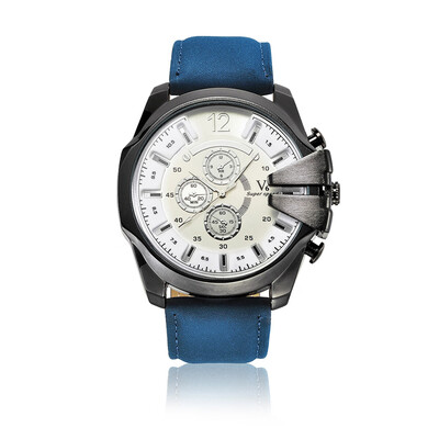 

V6 mens life waterproof sports watch large dial European&American models mens watch quartz watch 020