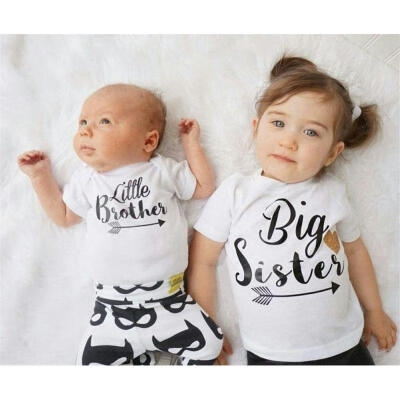 

Toddler Baby Kids Boys Girls T-shirt Romper Bodysuit Jumpsuit Matching Clothes