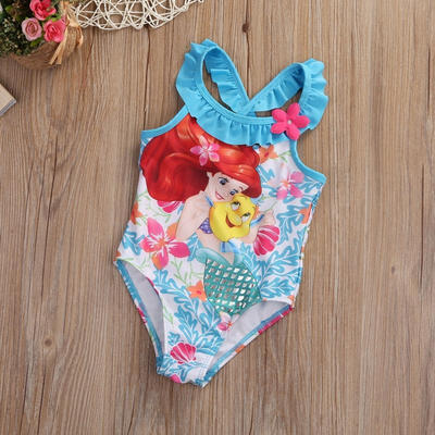 

Cute Little Mermaid Girl&39s Bikini One-piece Bathing Kids Baby Swimwear Swimsuit