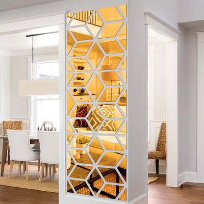 

〖Follure〗1Set16PC 3D DIY Specchio Acrylic Wall Sticker Modern Stickers Decoration