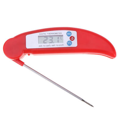 

Folding Digital Meat Food Oven BBQ Thermometer Milk Water Oil Liquid Probe