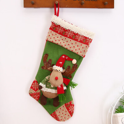 

〖Follure〗Christmas gifts Candy Beads Christmas Santa Claus Snowman Socks Decorations