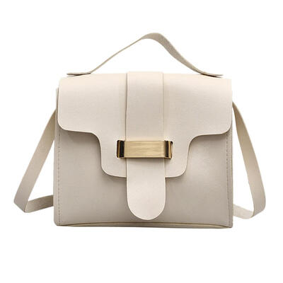 

Simple Solid Color Small Shoulder Bags Women PU Leather Messenger Handbags