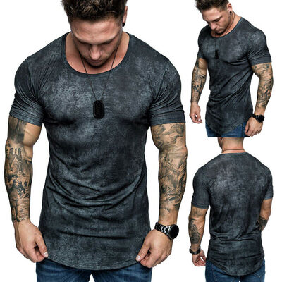 

Mens Gym Muscular Fitness Bodybuilding Crew Neck T Shirt Sweatshirts Basic Vest