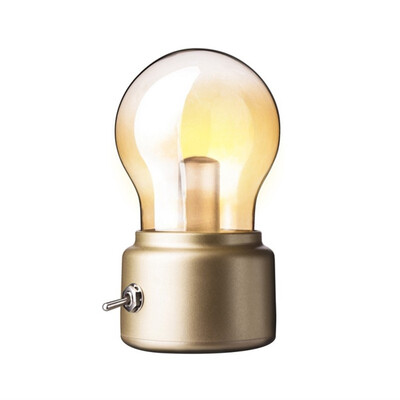 

〖Follure〗Vintage LED Bulb Night Light Retro USB 5V Battery Rechargeable Mood Light