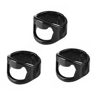 

Toponeto 3PCS Stainless Steel Finger Thumb Ring Bottle Open Opener Bar Beer Tool Gifts