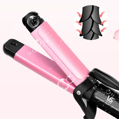 

〖Follure〗Anti-Static Ceramic Curler & Straightener Hot Hair Iron Curling Ceramic Wave