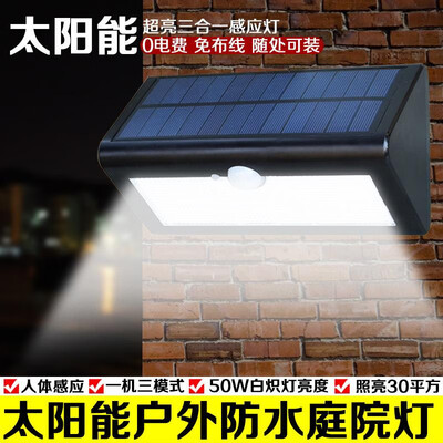 

Solar Light Outdoor Landscape Garden Lighting Human Body Sensing Wall Lamp Villa Lighting Super Bright LED Street Light Hot Sale